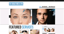 Desktop Screenshot of envoguemedispa.com